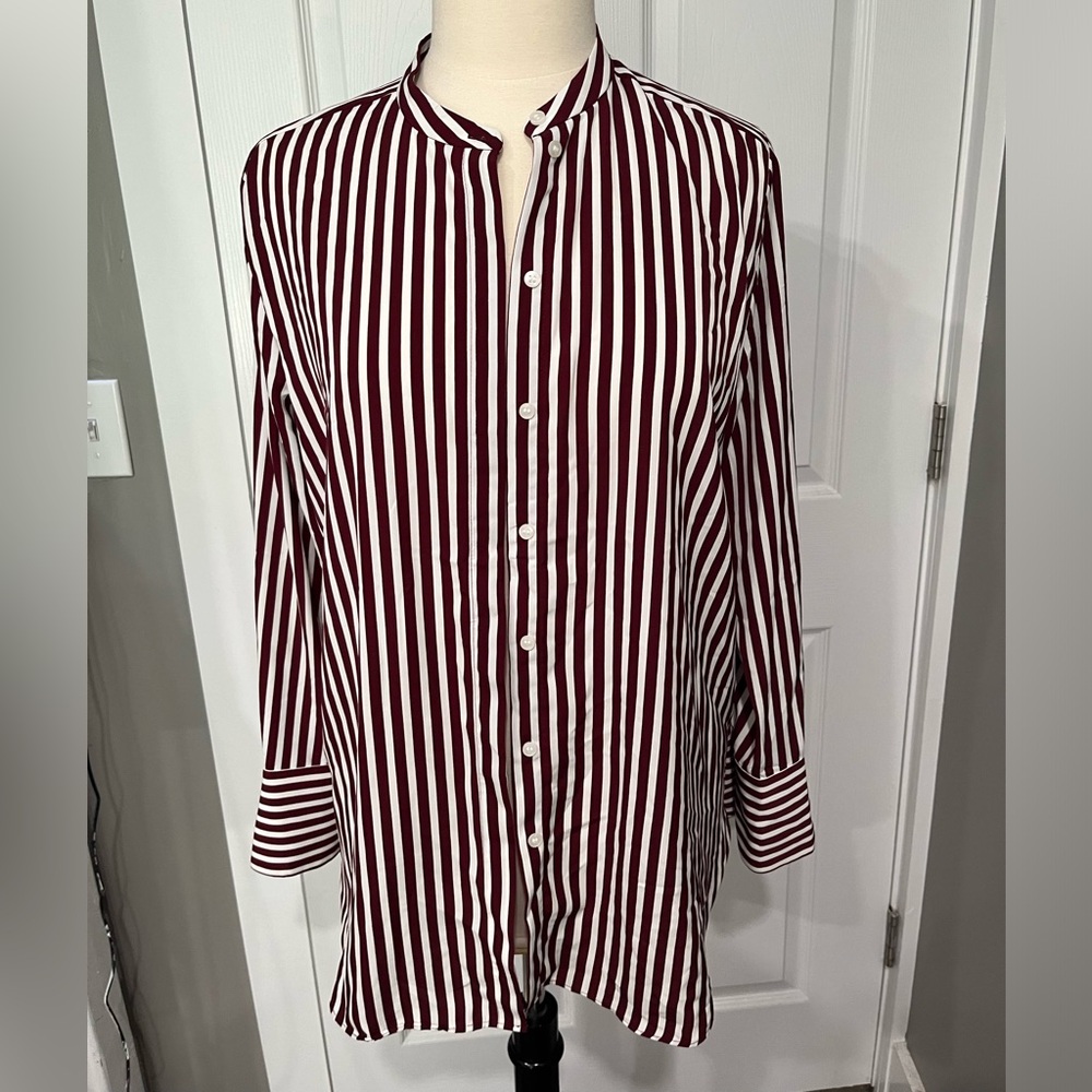 H&M striped button down shirt